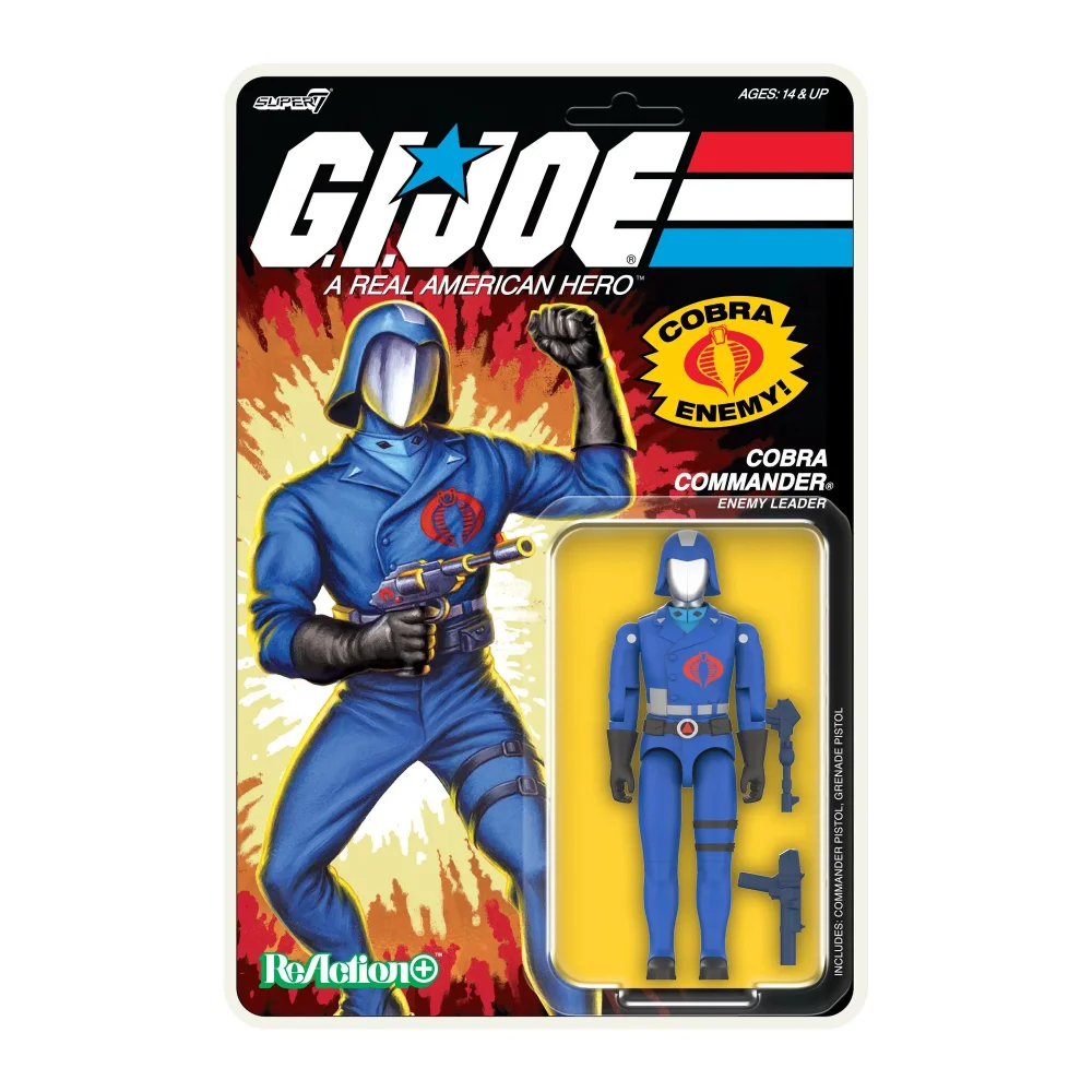 Super7 G.I. Joe ReAction+ Wave 1 - Cobra Commander (Cartoon) Action Figure Bild 1