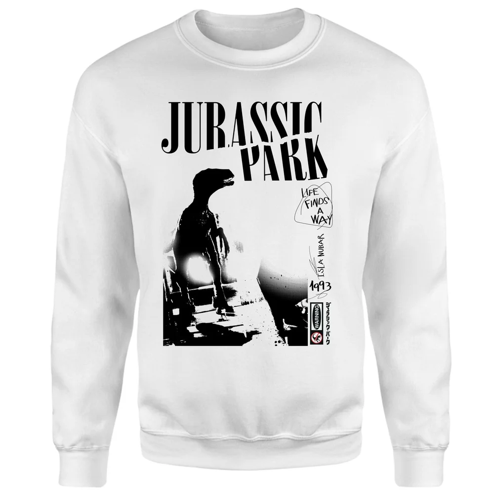 Jurassic Park Evergreen Isla Nublar Punk Sweatshirt - White - XS Bild 1
