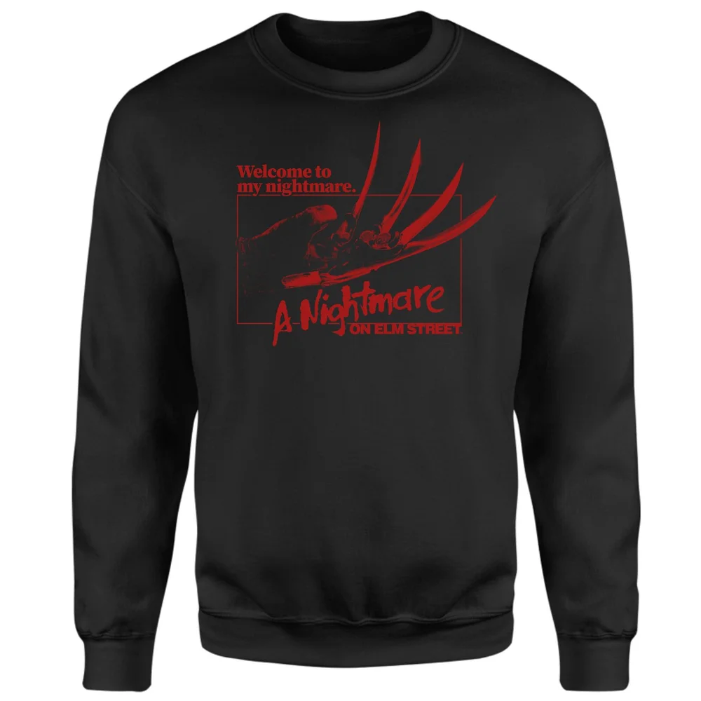 A Nightmare On Elm Street Welcome To My Nightmare Sweatshirt - Black - XS Bild 1