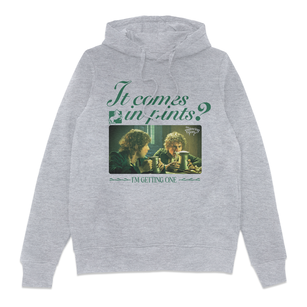Lord Of The Rings It Comes In Pints Hoodie - Grey - XXL Bild 1