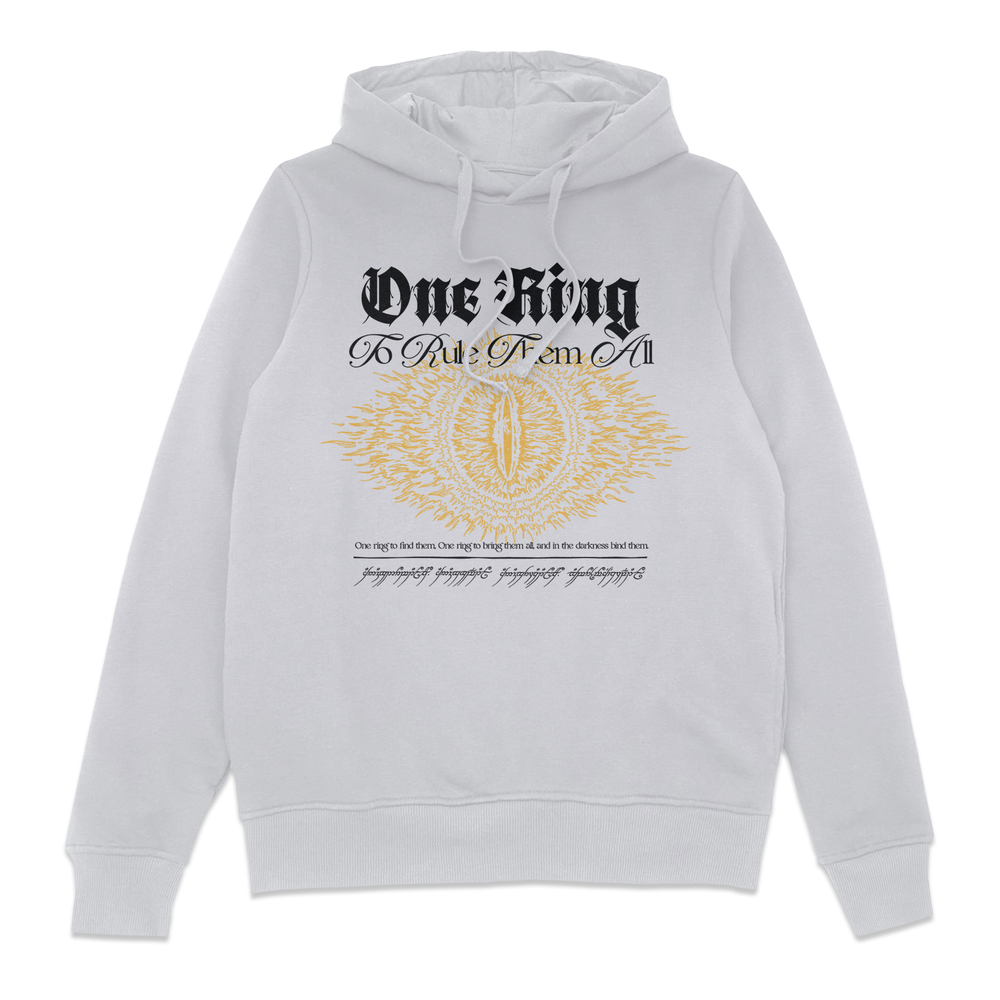Lord Of The Rings One Ring Hoodie - White - XXL Bild 1