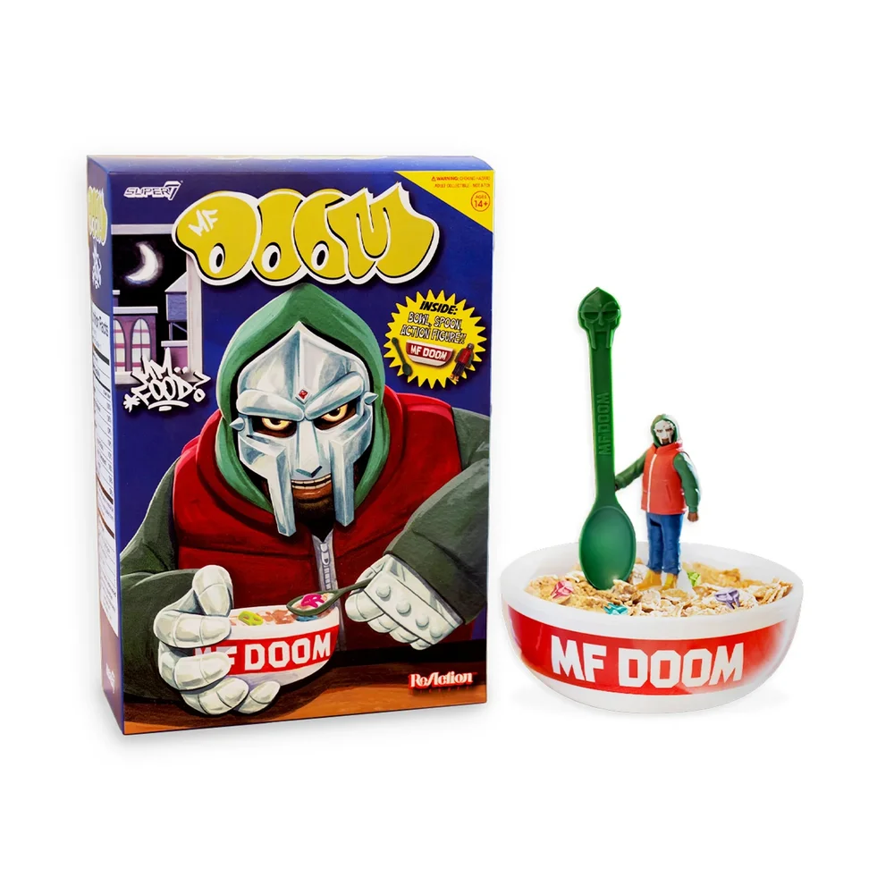 MF Doom X Super7 - MM..Food ReAction Figure & Cereal Bowl Set Bild 1