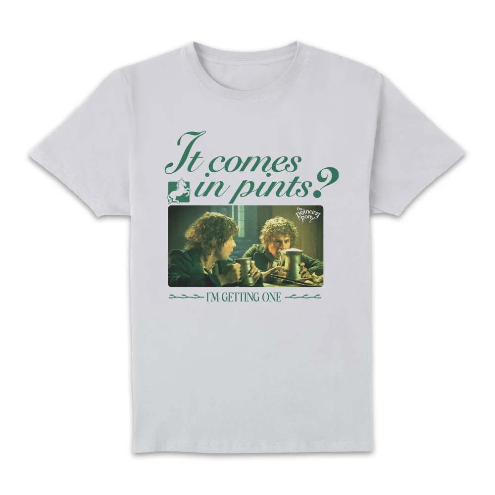 Lord Of The Rings It Comes In Pints Unisex T-Shirt - White - XL Bild 1