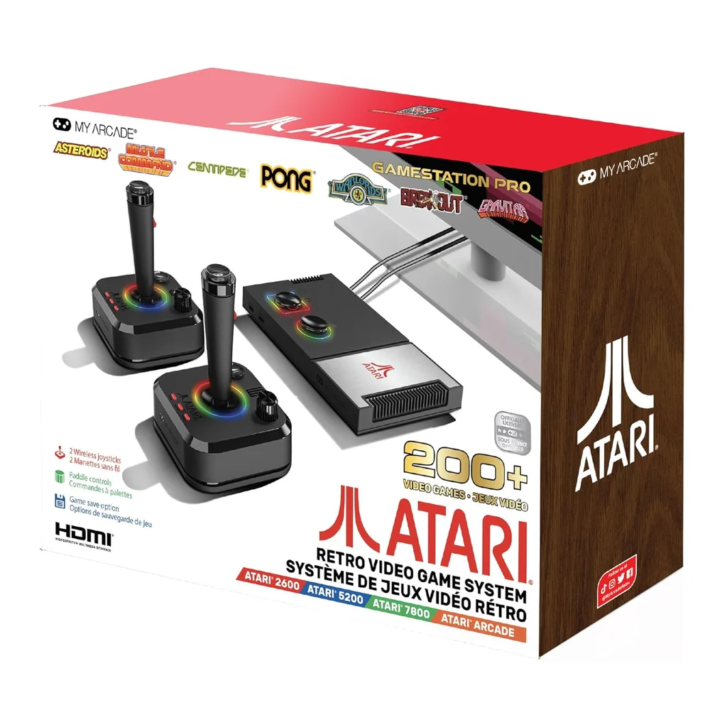 GAMESTATION PRO ATARI RETRO VIDEO GAME SYSTEM (OVER 200 GAMES IN 1) Bild 1