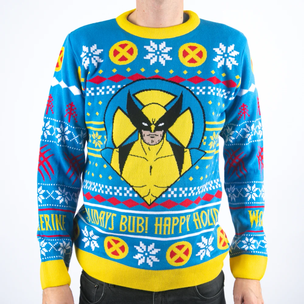 X-Men -97 Wolverine Happy Holidays Bub! Knitted Christmas Jumper - XXL Bild 1