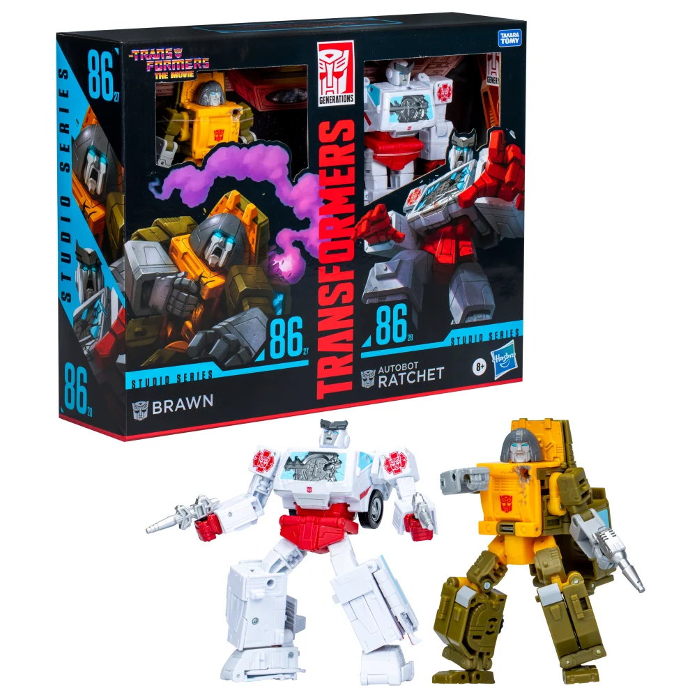 Transformers Studio Series Deluxe The Transformers: The Movie Brawn & Autobot Ratchet Bild 1