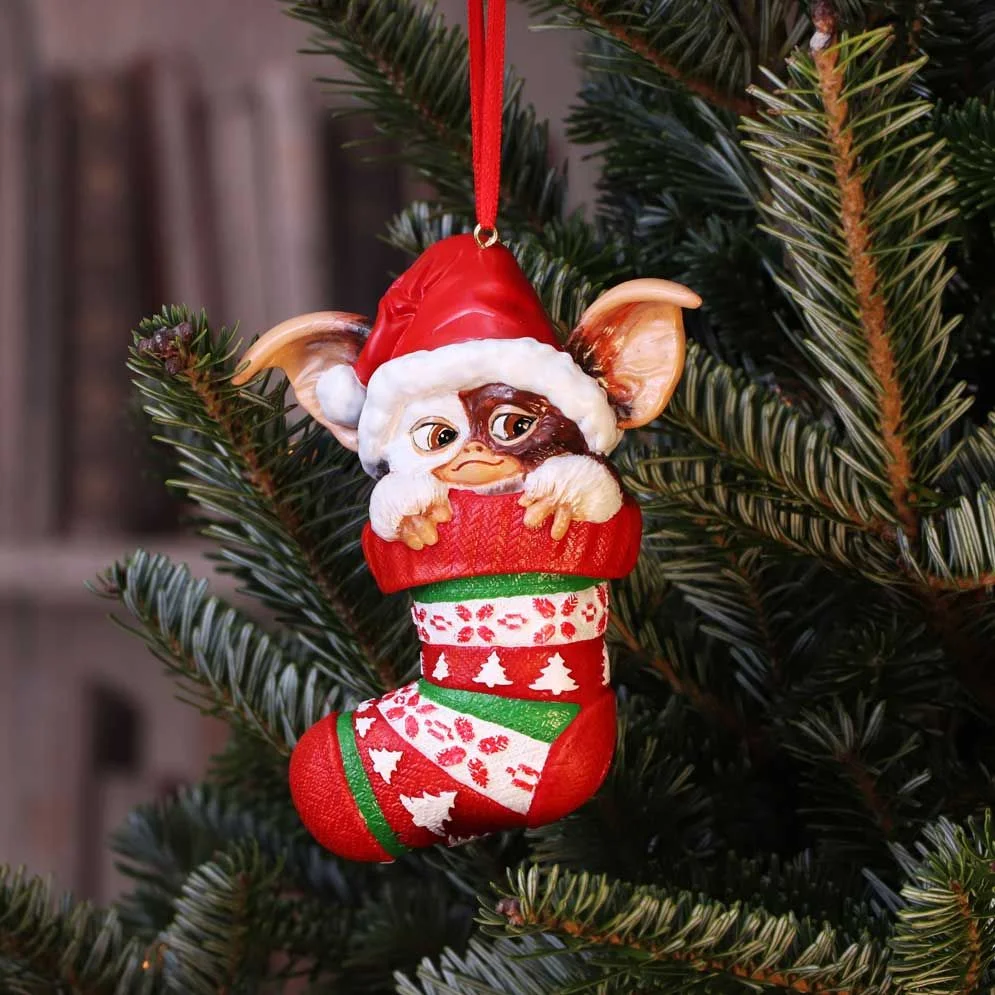 Gremlins Gizmo in Stocking Hanging Ornament 12cm Bild 1