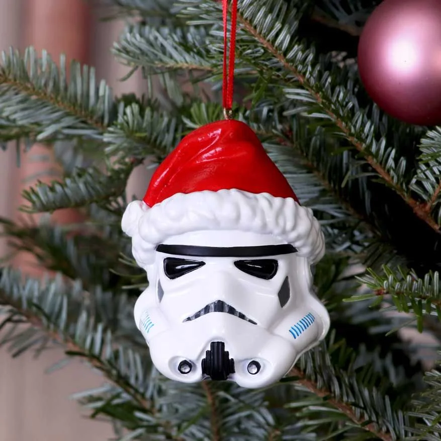 Original Stormtrooper Santa Hat Hanging Ornament 8.3cm Bild 1