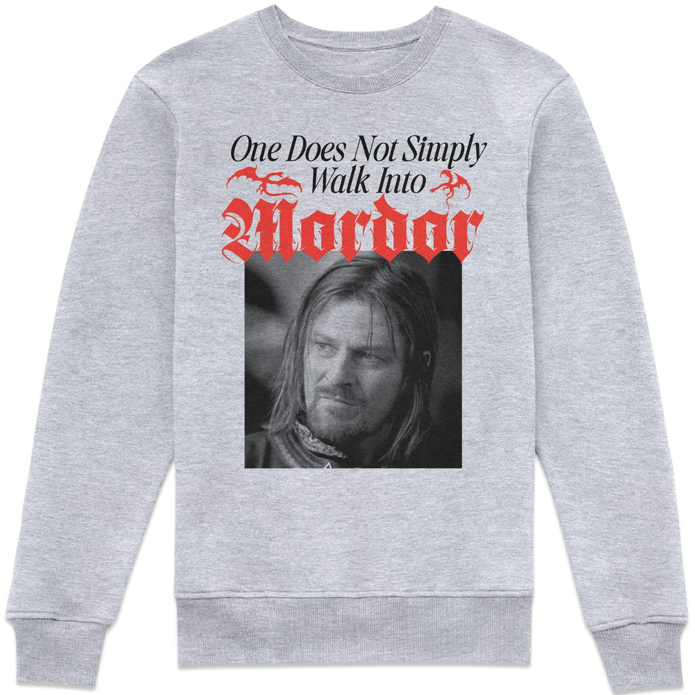 Lord Of The Rings Walk Into Mordor Sweatshirt - Grey - 3XL Bild 1