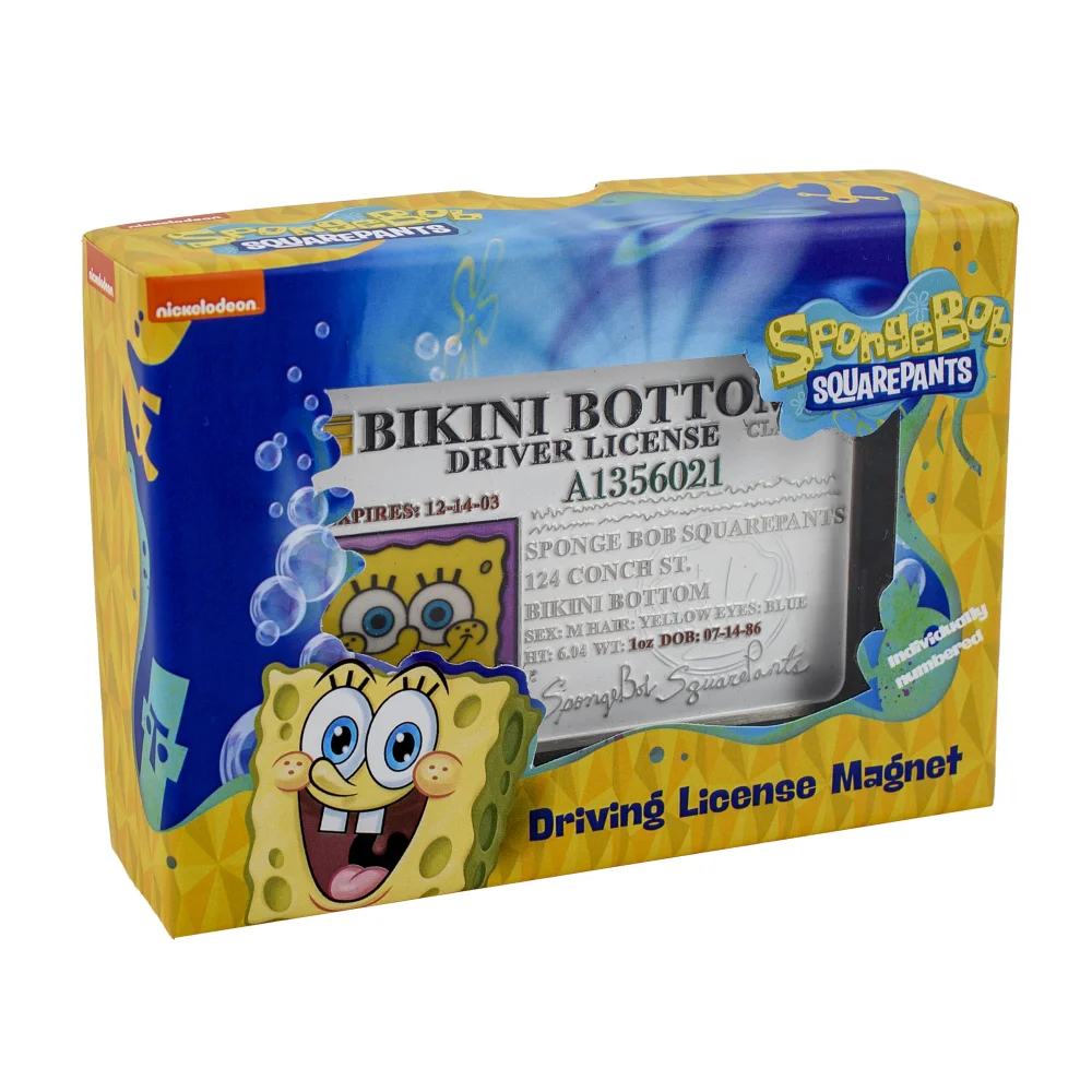 Spongebob Squarepants: Replica Driving License Magnet Bild 1