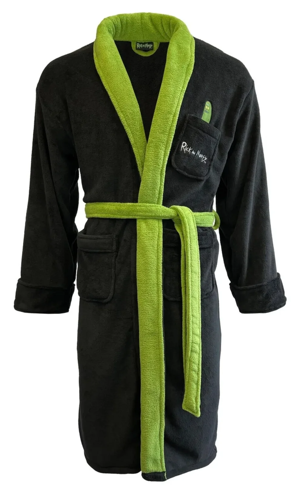 Rick And Morty: Pickle Rick Hoodless Mens Bathrobe Bild 1
