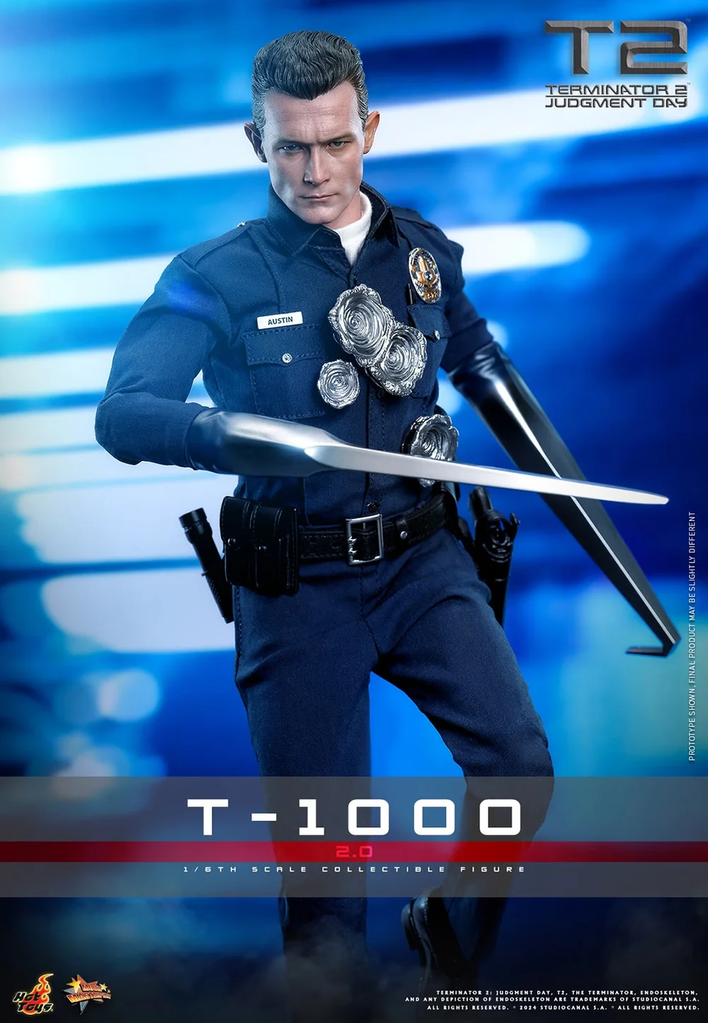 Hot Toys Terminator 2: Judgment Day T-1000 1:6th Scale Collectible Figure Bild 1