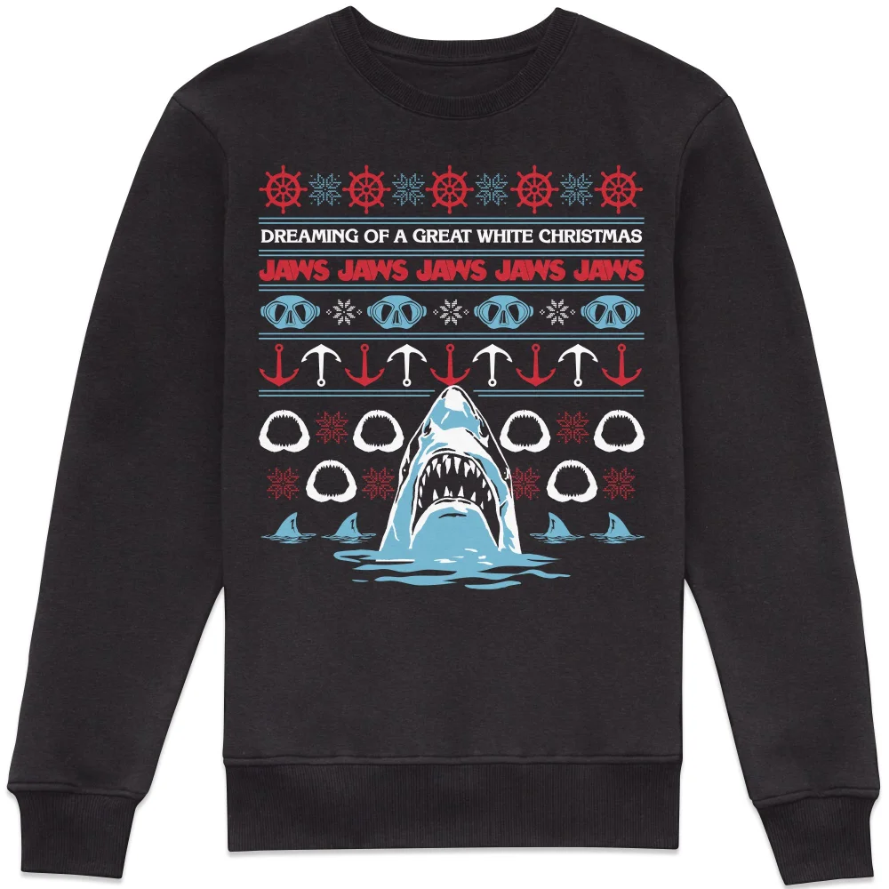 Jaws Santa Jaws Sweatshirt - Black - XS Bild 1