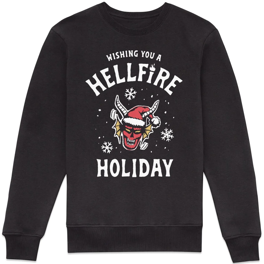 Stranger Things Hellfire Holiday Head Sweatshirt - Black - XXL Bild 1