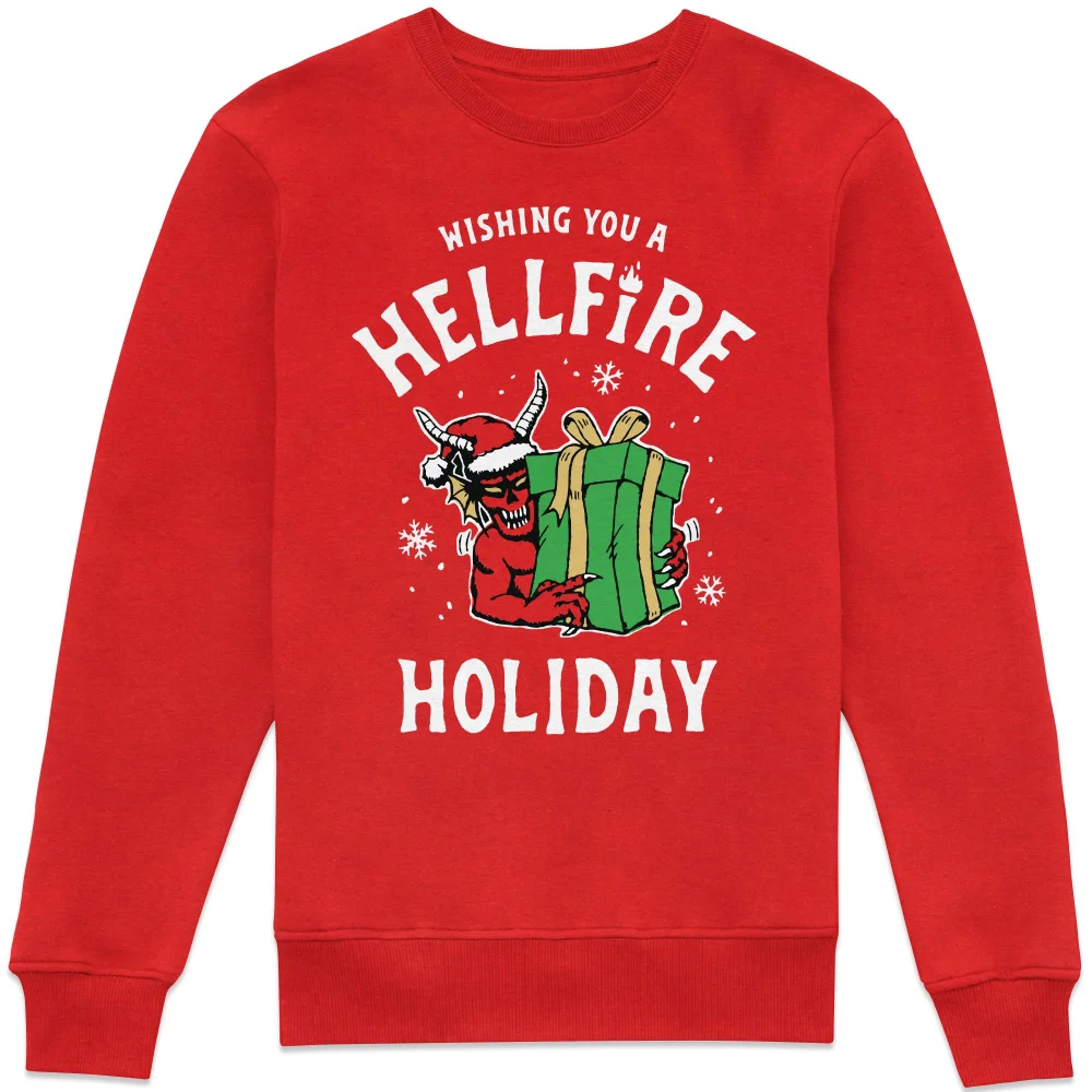 Stranger Things Hellfire Holiday Sweatshirt - Red - XXL Bild 1