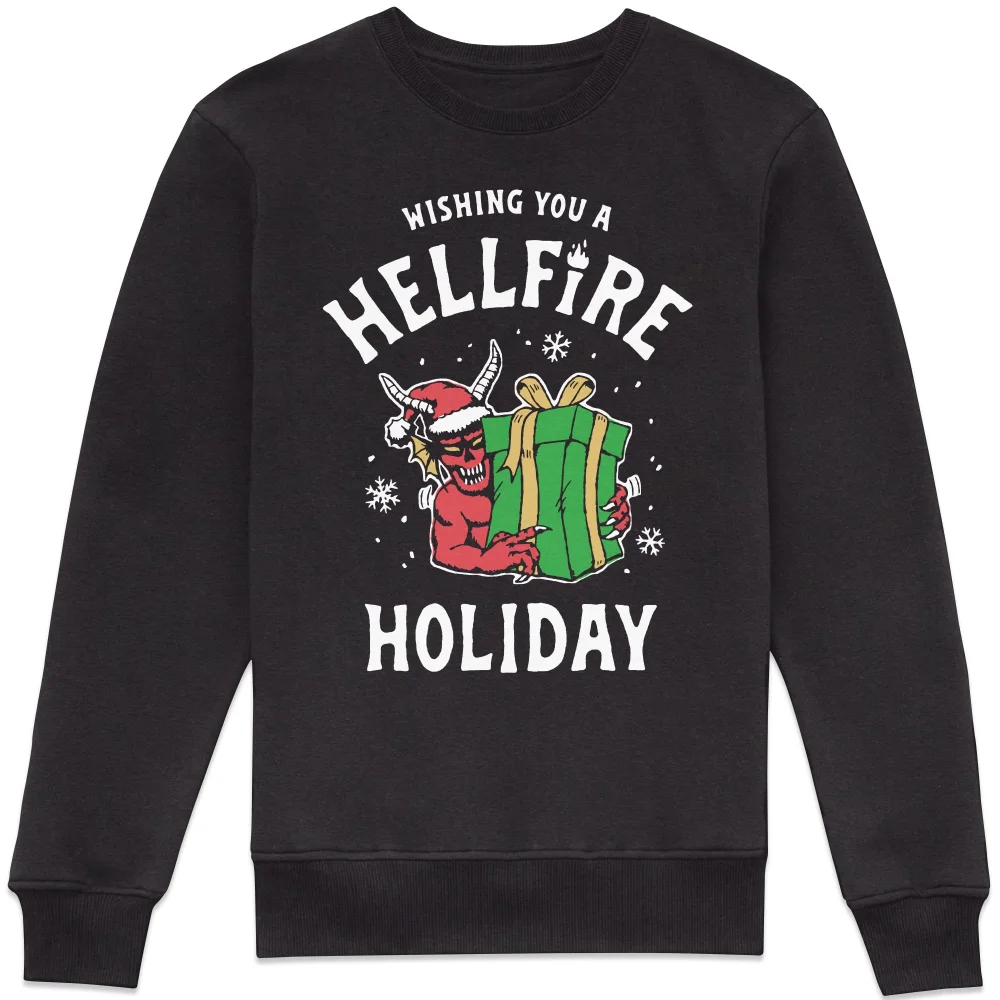 Stranger Things Hellfire Holiday Sweatshirt - Black - 3XL Bild 1