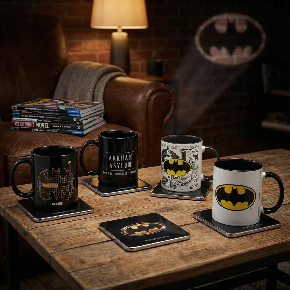 Batman 4x Mugs & Coasters Bundle Bild 1