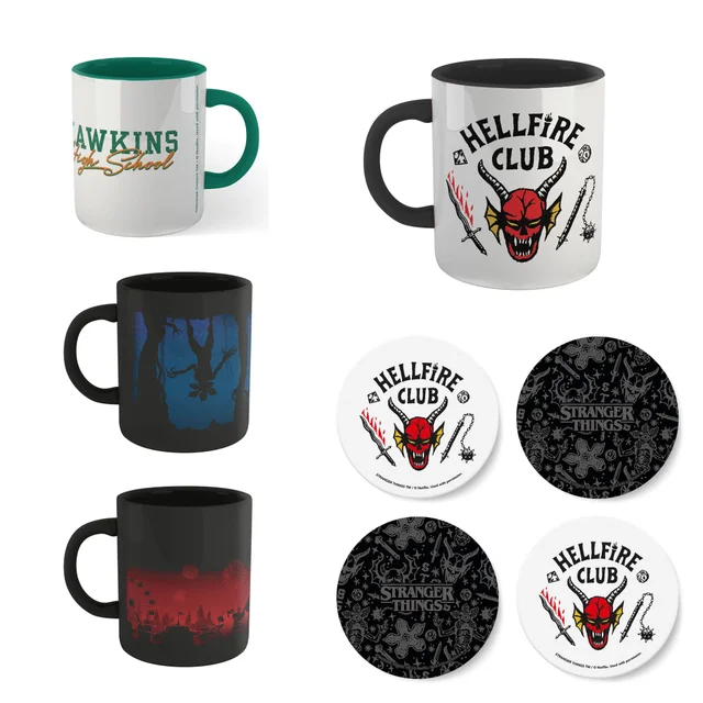 Stranger Things 4x Mugs & Coasters Bundle