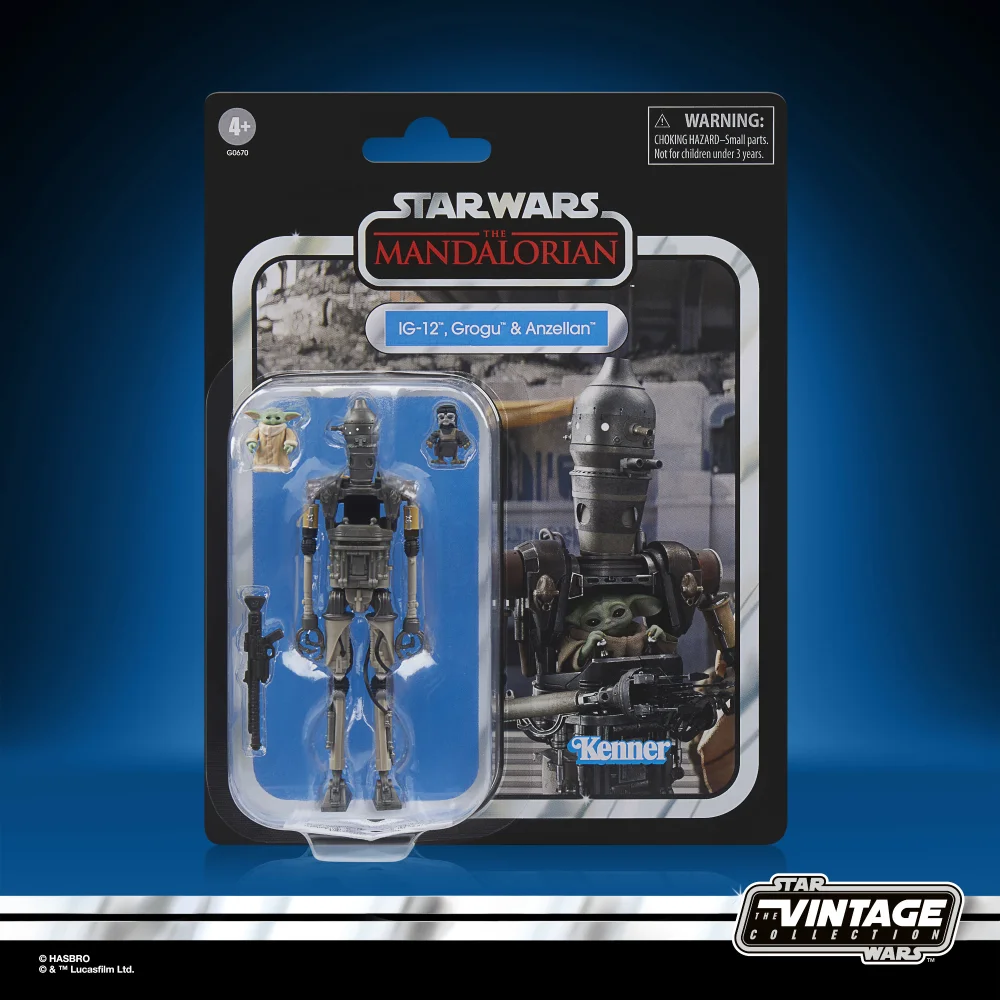 Star Wars The Vintage Collection IG-12, Grogu & Anzellan Deluxe Action Figure Set (9.5 cm) Bild 1