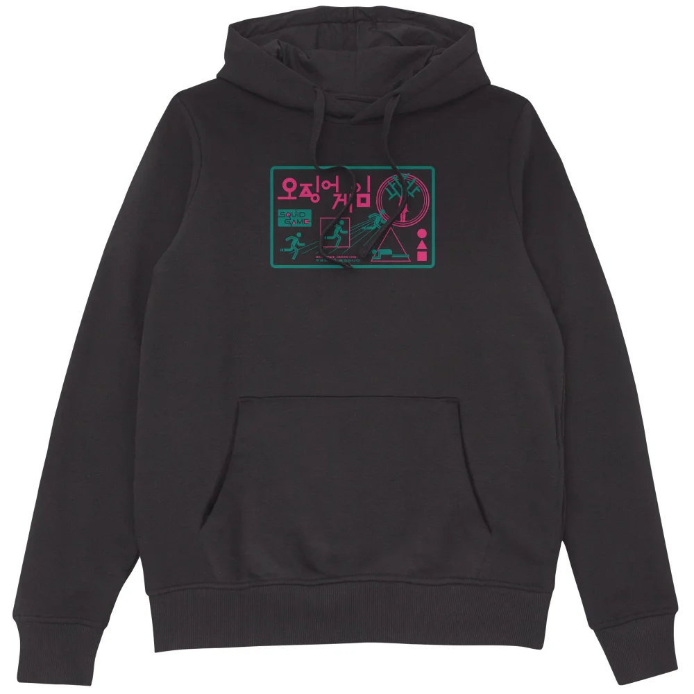 Squid Game Red Light Green Light Hoodie - Black - XXL Bild 1