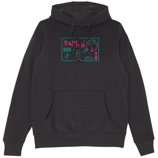 Squid Game Red Light Green Light Hoodie - Black