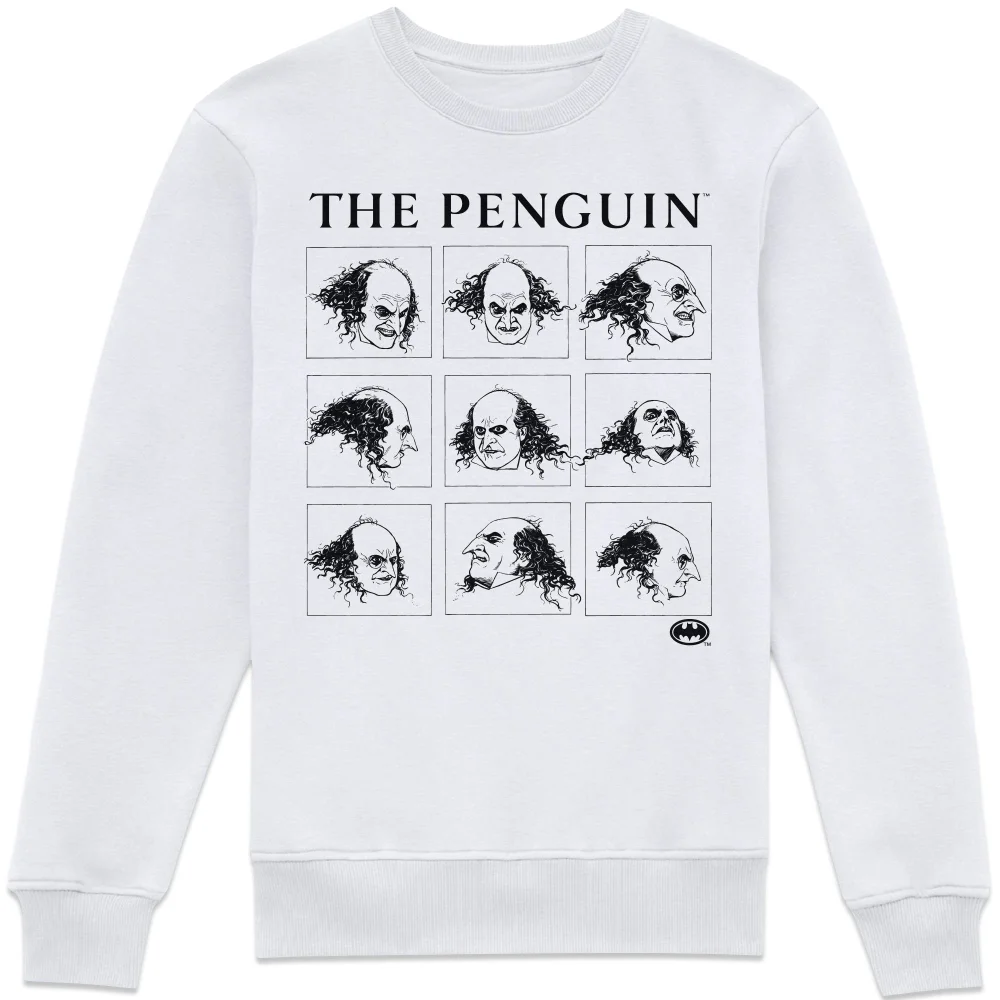 Batman Returns Multiple Faces Of The Penguin Sweatshirt - White - XS Bild 1