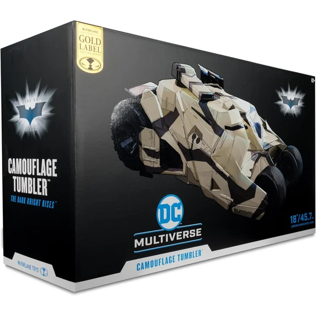DC Multiverse 7 Inch Action Figure Vehicle - The Tumbler (Camouflage) (Gold Label)