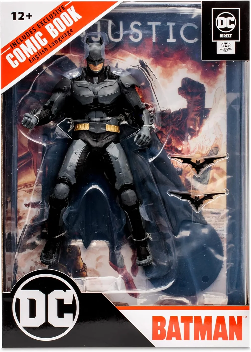 DC DIRECT GAMING 7IN FIGURE WITH COMIC - INJUSTICE 2 WV1 - BATMAN Bild 1