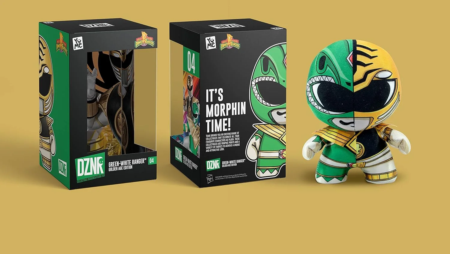 DZNR Plush Power Rangers - Green / White Ranger Bild 1
