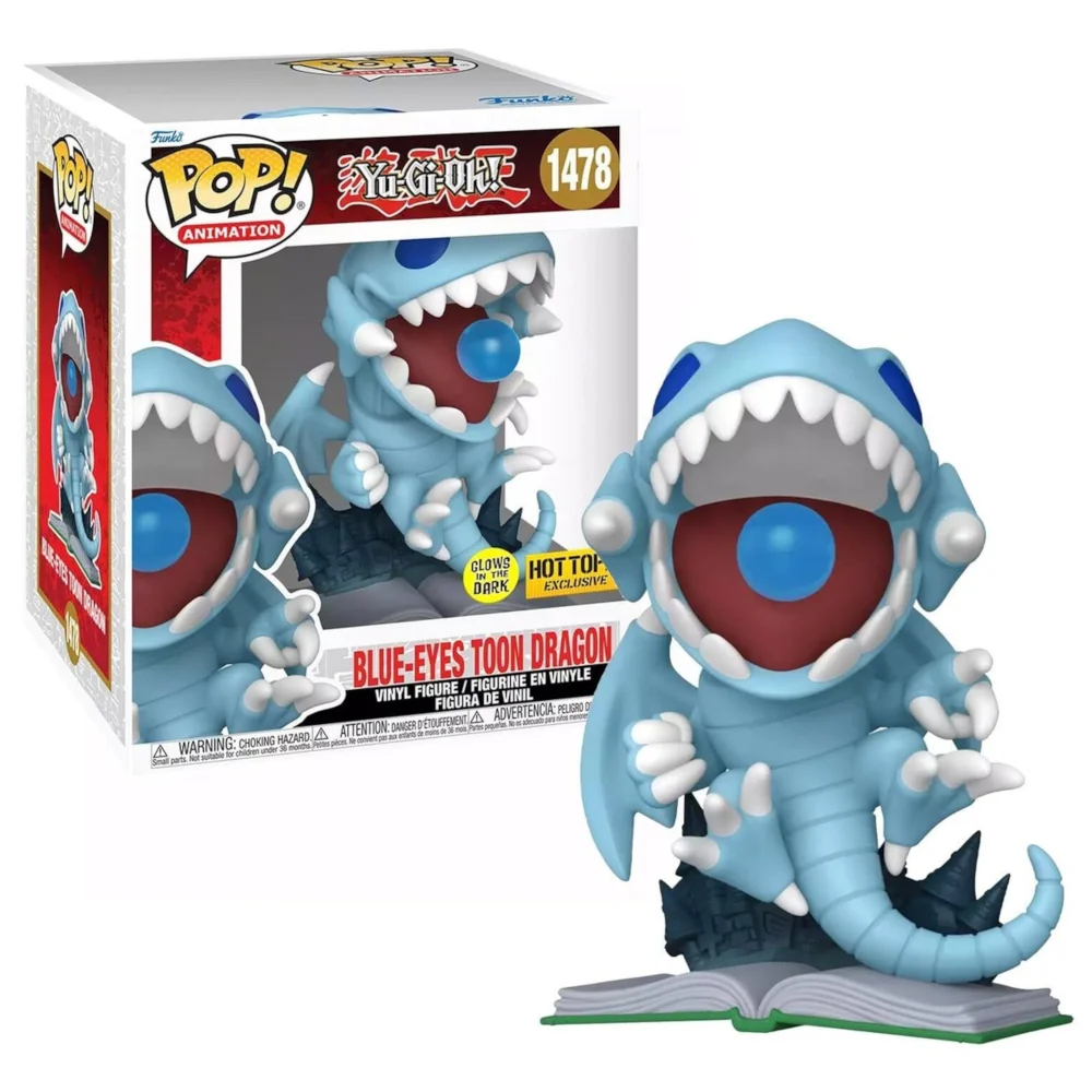 Yu-Gi-Oh! Blue Eyes Toon Dragon Glow in the Dark 6" Funko Pop! Vinyl Figure Bild 1