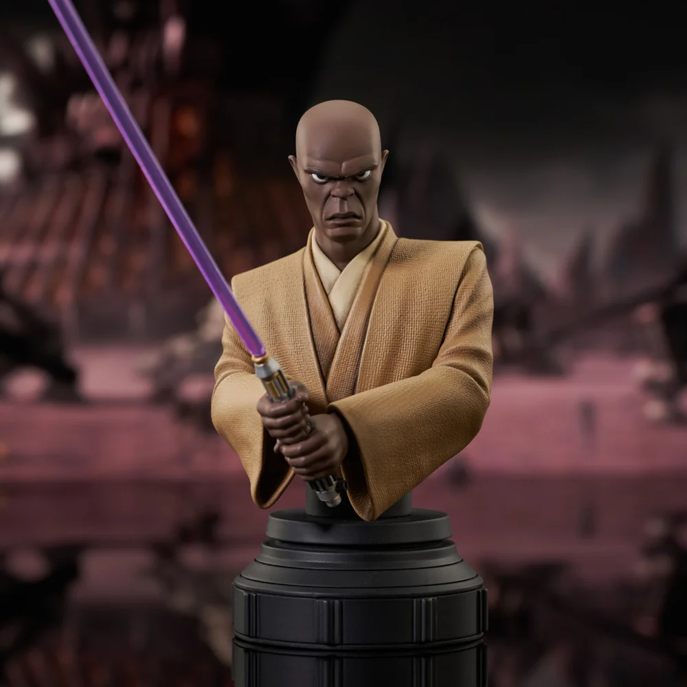 Gentle Giant Star Wars The Clone Wars Mace Windu 1/7th Scale Bust 15 cm Bild 1