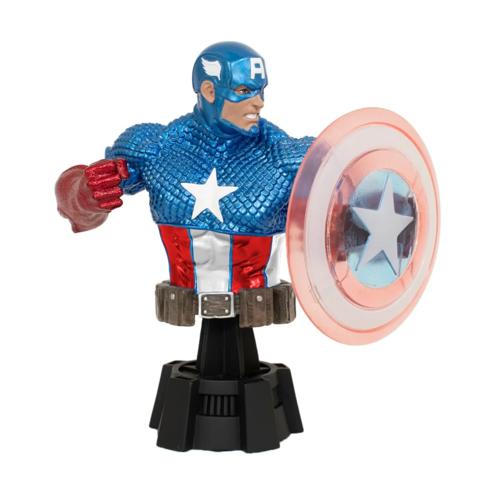 Diamond Select Marvel Comics Captain America (Holo Shield) 1/7th Scale Bust SDCC 2023 Exclusive Bild 1