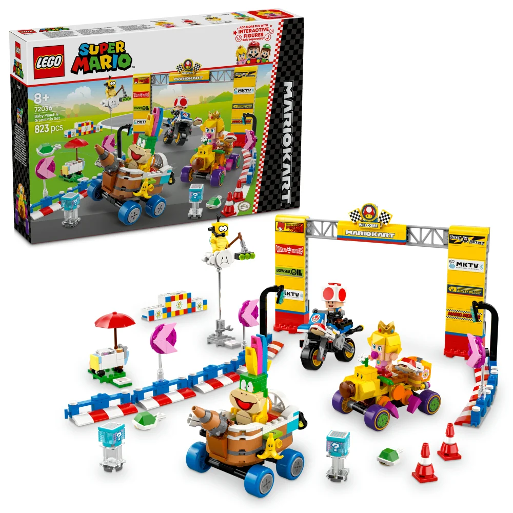 LEGO Super Mario: Mario Kart – Baby Peach & Grand Prix Set 72036 Bild 1