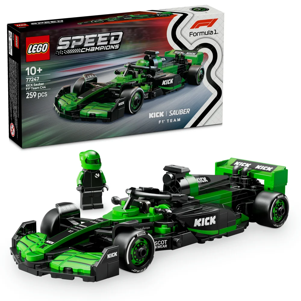 LEGO Speed Champions KICK Sauber F1 Team C44 Race Car 77247 Bild 1