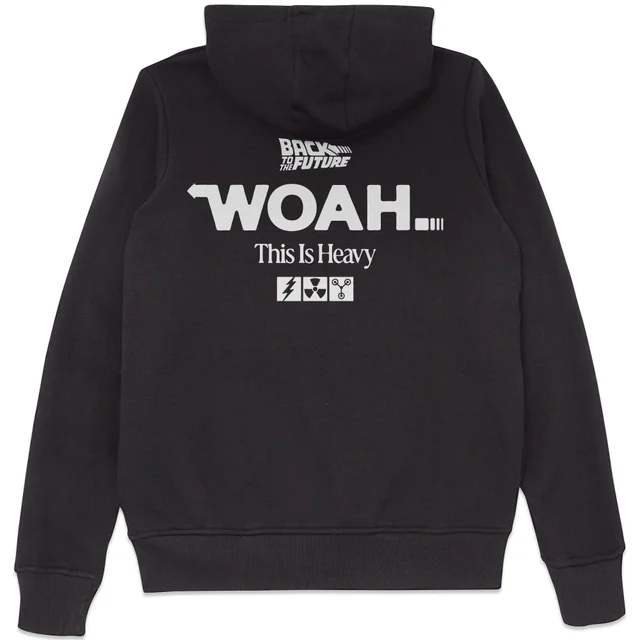 Back to the future WOAH! This Is Heavy Hoodie - Black