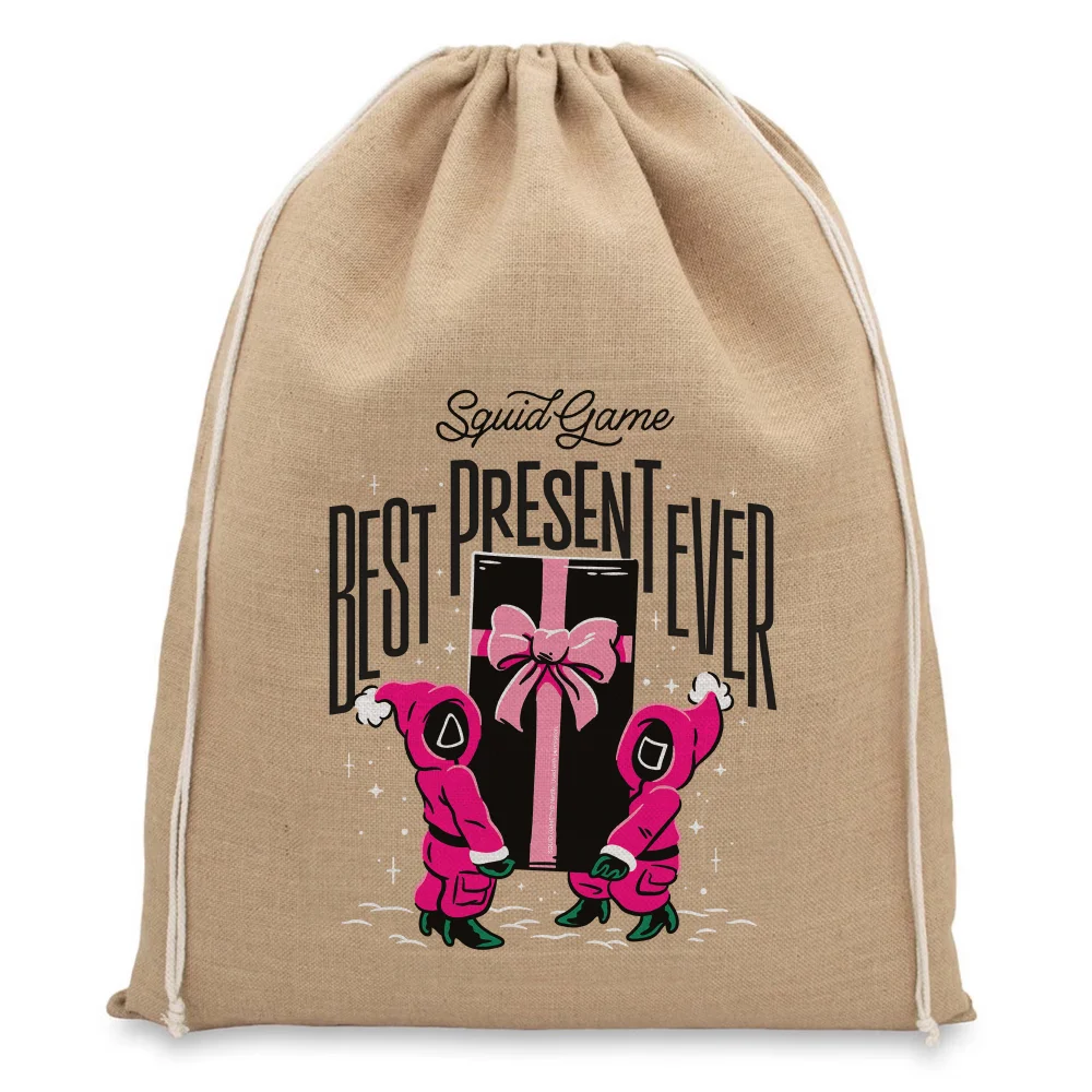 Squid Game Best Present Ever Christmas Hessian Sack Bild 1