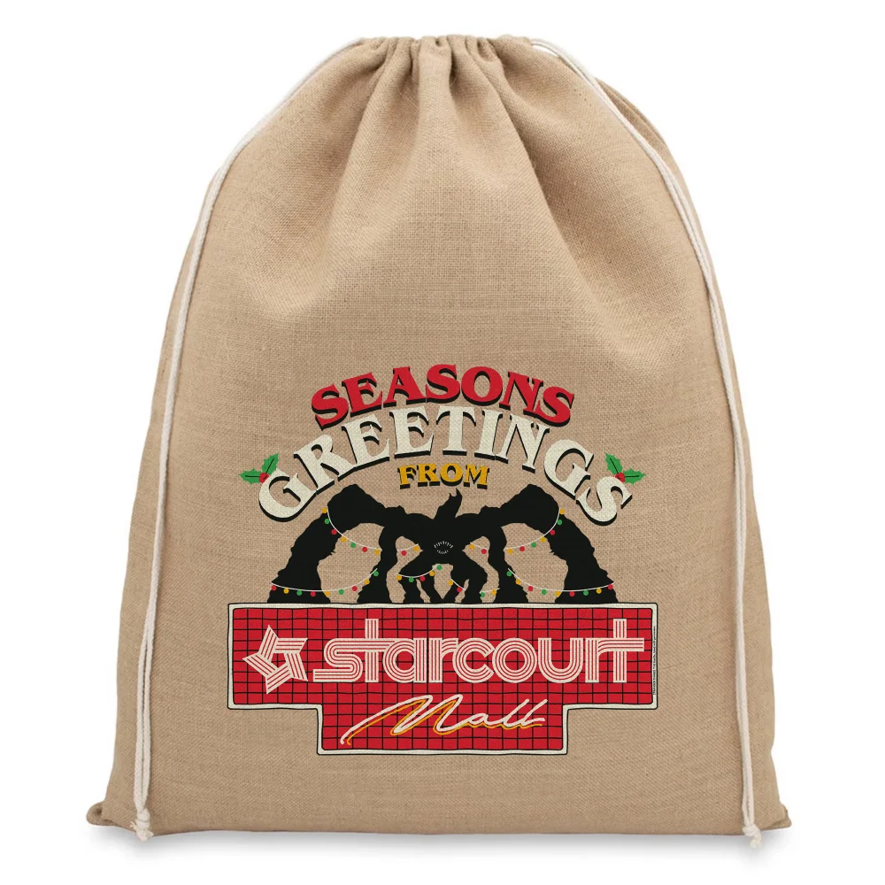 Stranger Things Seasons Greetings Christmas Hessian Sack Bild 1