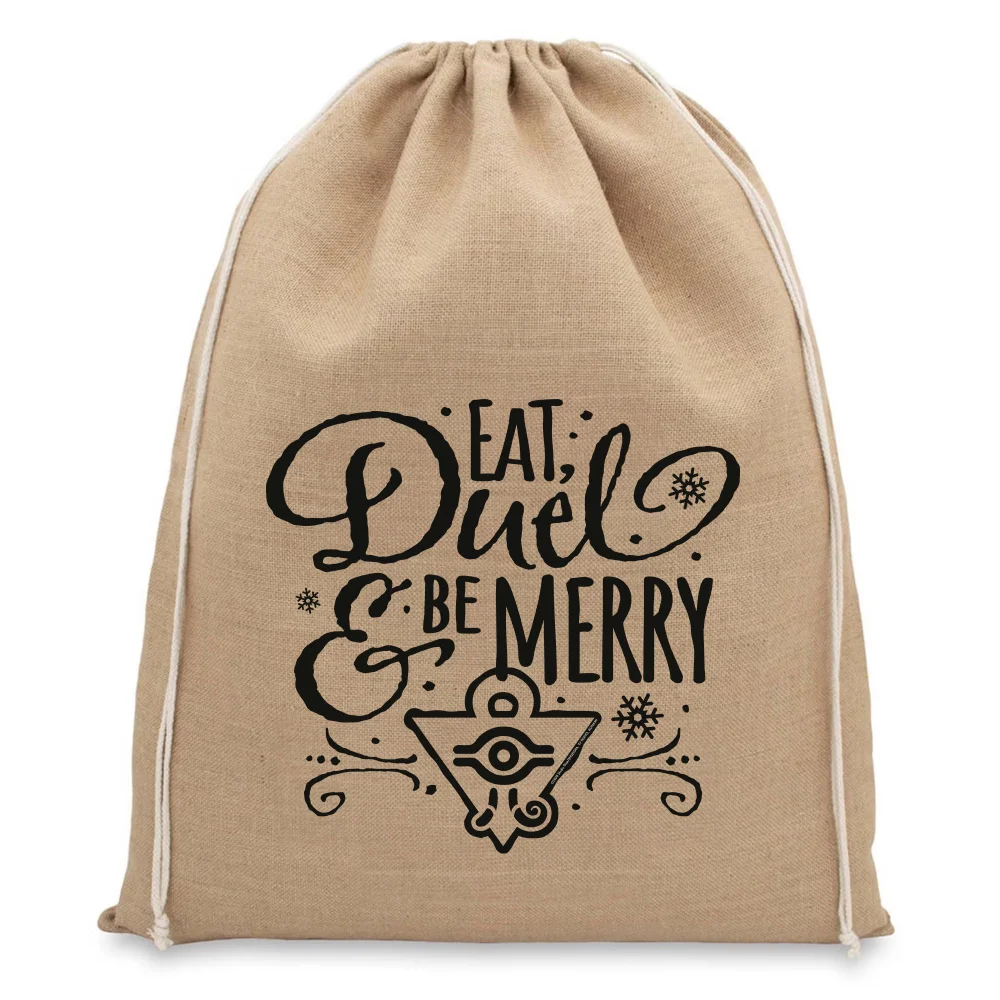Yu-Gi-Oh Eat Duel & Be Merry Christmas Hessian Sack Bild 1