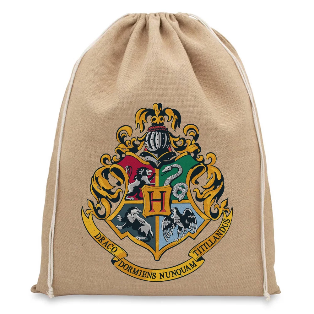 Harry Potter Hogwarts Christmas Hessian Sack Bild 1