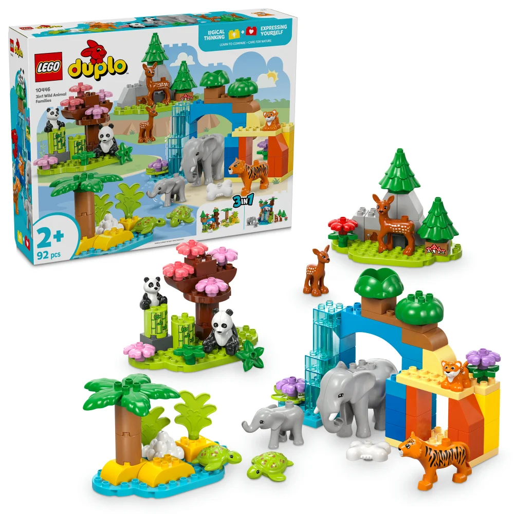 LEGO DUPLO 3in1 Wild Animal Families Learning Toy Set 10446 Bild 1