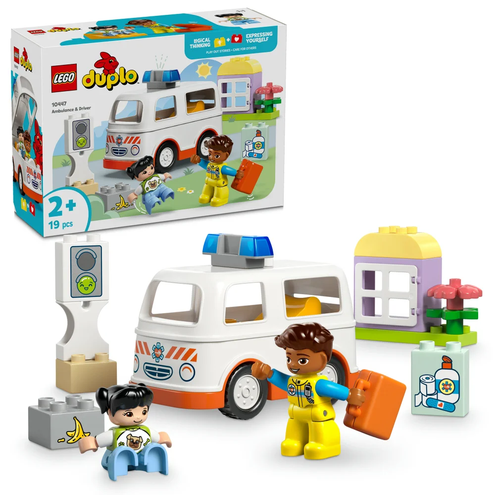 LEGO DUPLO Ambulance & Driver, Toddler Learning Toys 10447 Bild 1