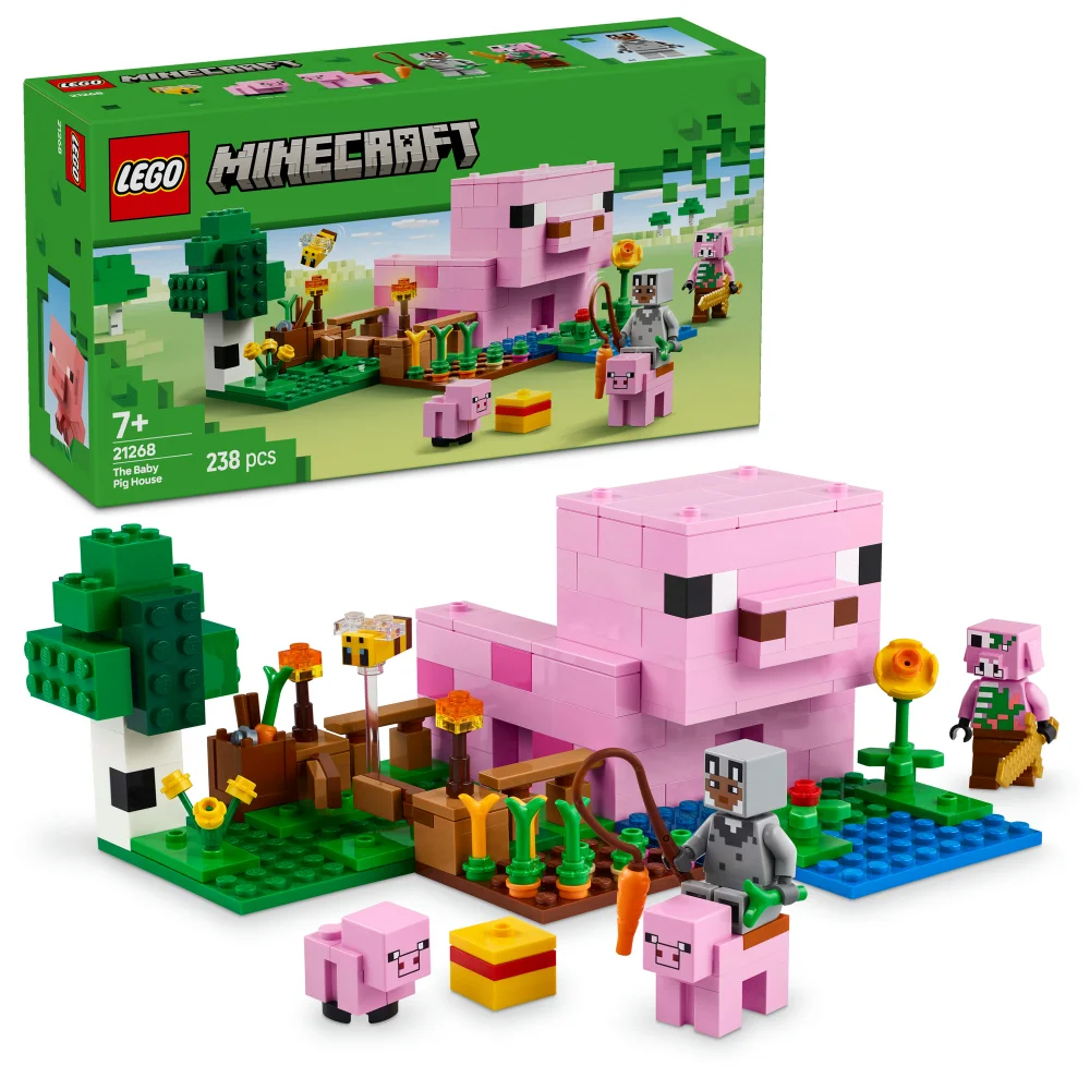 LEGO Minecraft The Baby Pig House with Animal Toys 21268 Bild 1