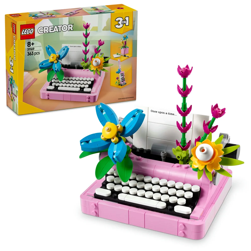 LEGO Creator 3in1 Typewriter with Flowers Toy for Kids 31169 Bild 1