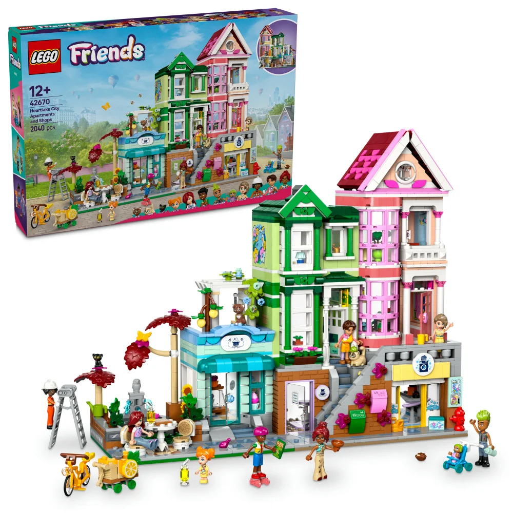 LEGO® Friends Heartlake City Apartments and Shops Model Kit, Gift for Kids and Teens 42670 Bild 1