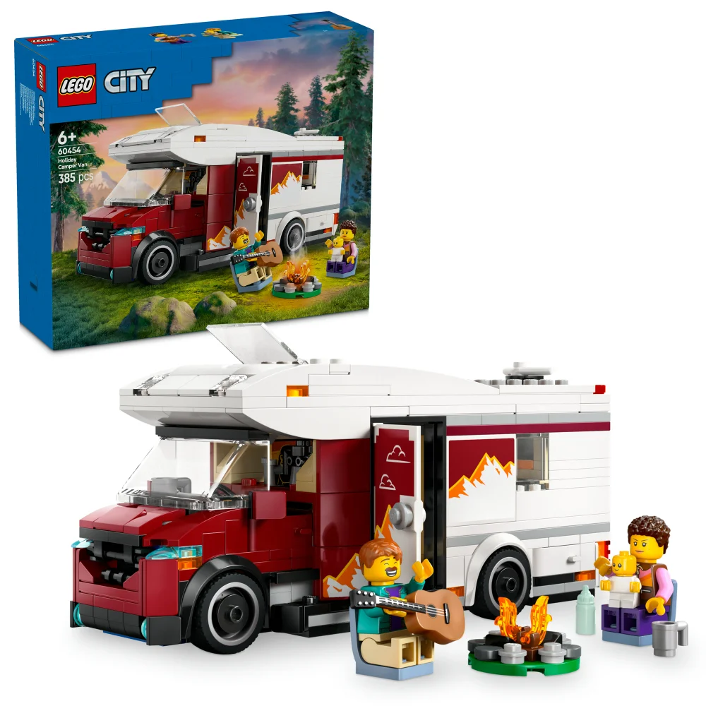 LEGO City Holiday Adventure Camper Van Toy Vehicle Set 60454 Bild 1