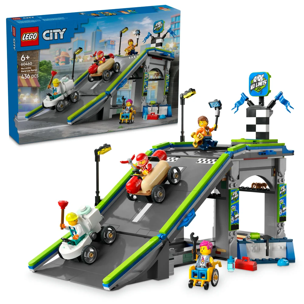 LEGO City No Limits: Race Car Ramp Track Toy Playset 60460 Bild 1