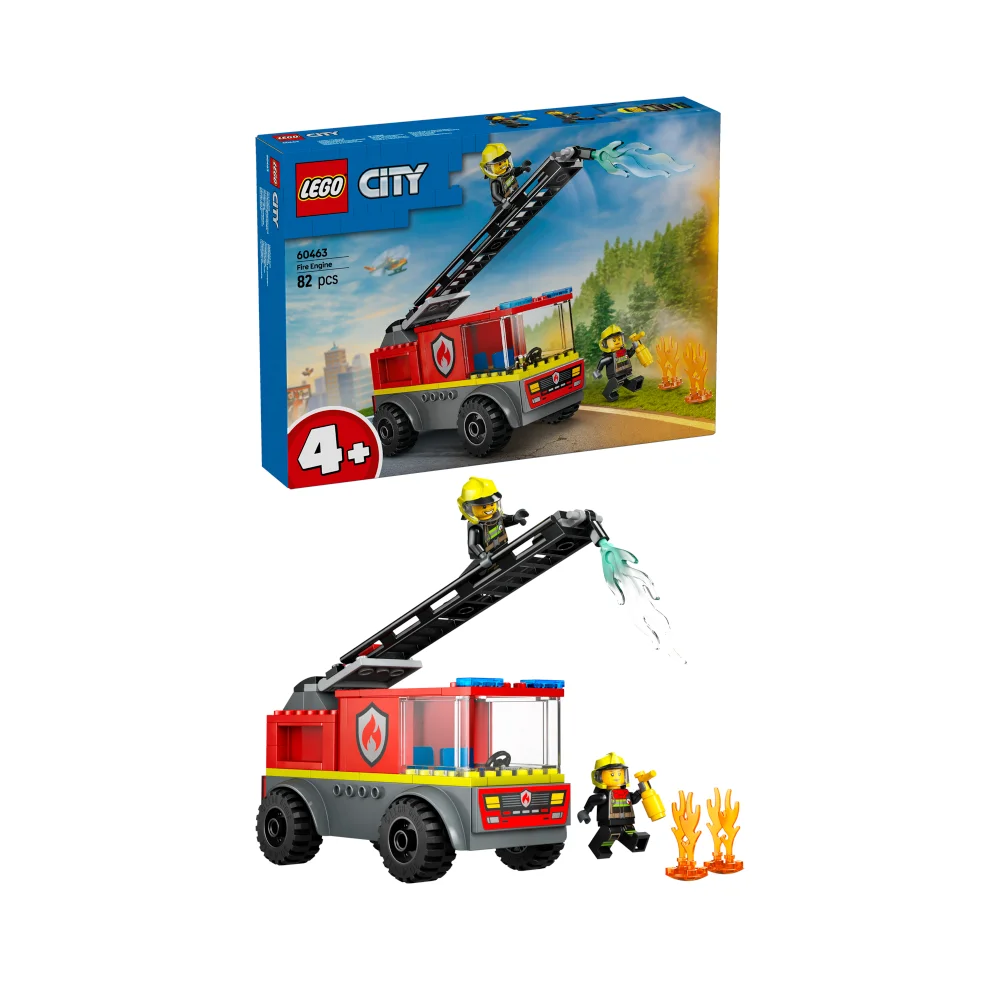 LEGO City Fire Engine with Ladder, Firefighter Toy 60463 Bild 1