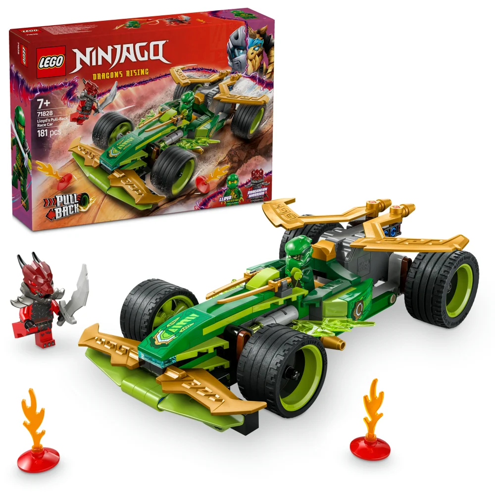 LEGO NINJAGO Lloyd’s Pull-Back Race Car Toy, Ninja Set 71828 Bild 1