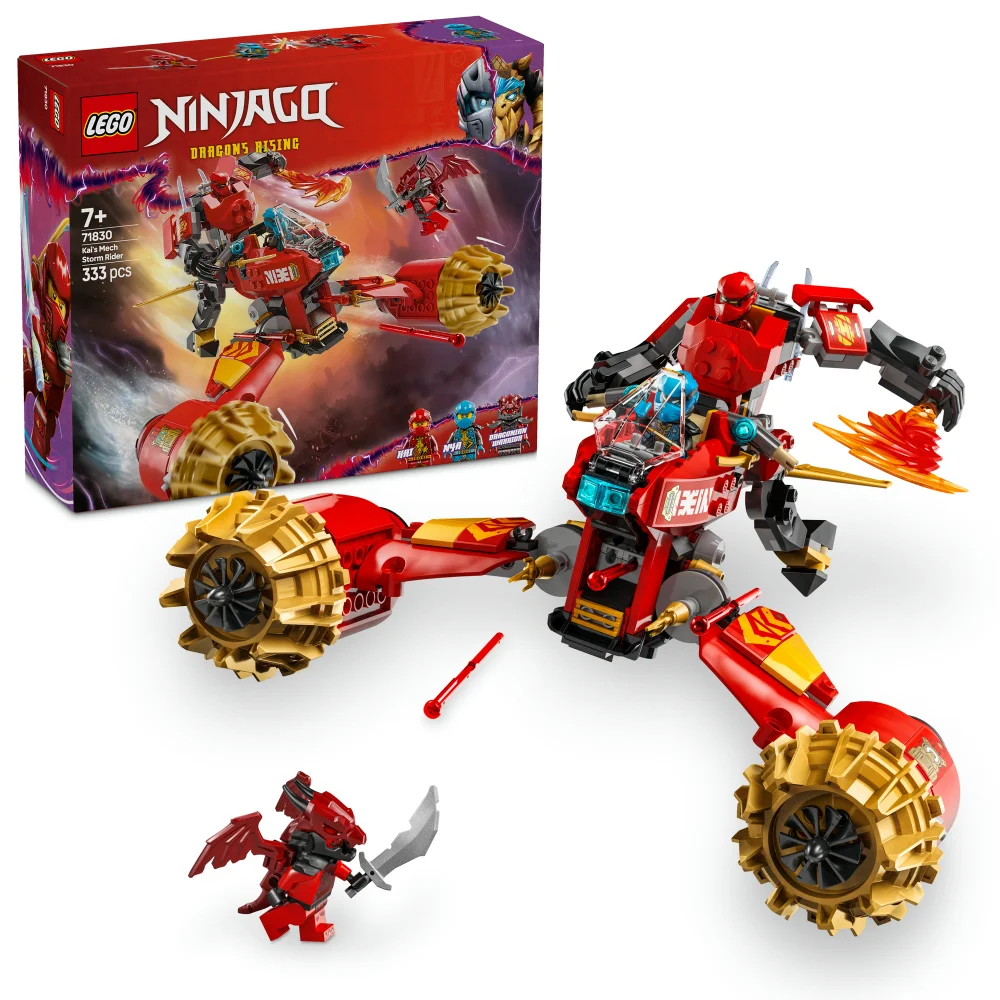 LEGO NINJAGO Kai’s Mech Storm Rider 2in1 Ninja Toy Set 71830 Bild 1