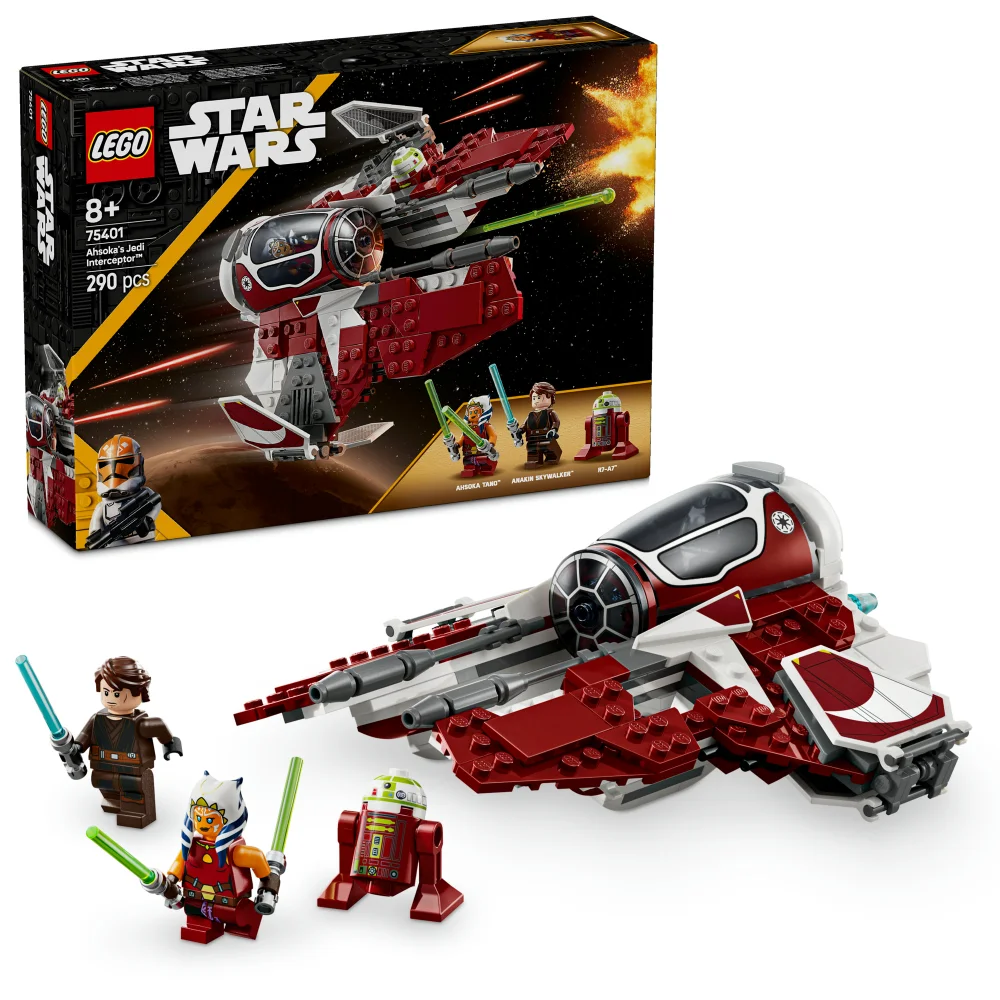 LEGO® Star Wars: The Clone Wars™ Ahsoka’s Jedi Interceptor™ Starfighter Building Toy for Kids 75401 Bild 1